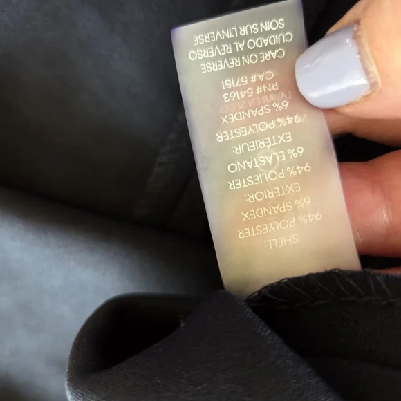 ‼️3/$30‼️Calvin Klein Tie-Neck Scuba Crepe Dress Womens 2 Navy High Neck Zip - Picture 16 of 16